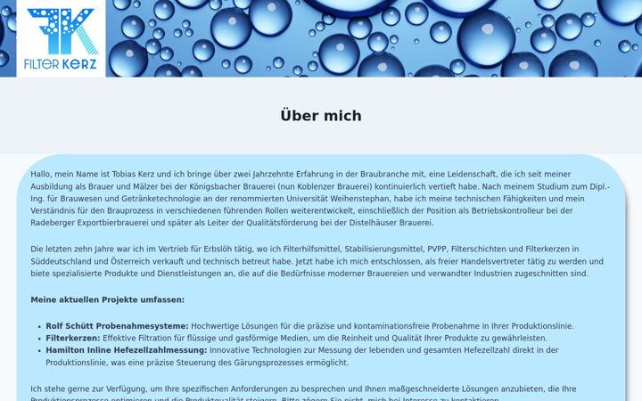Screenshot of filterkerz.de