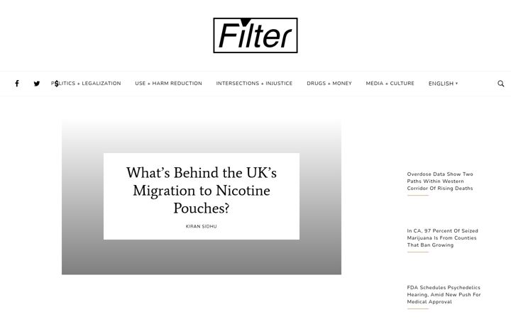 Screenshot of filtermag.org