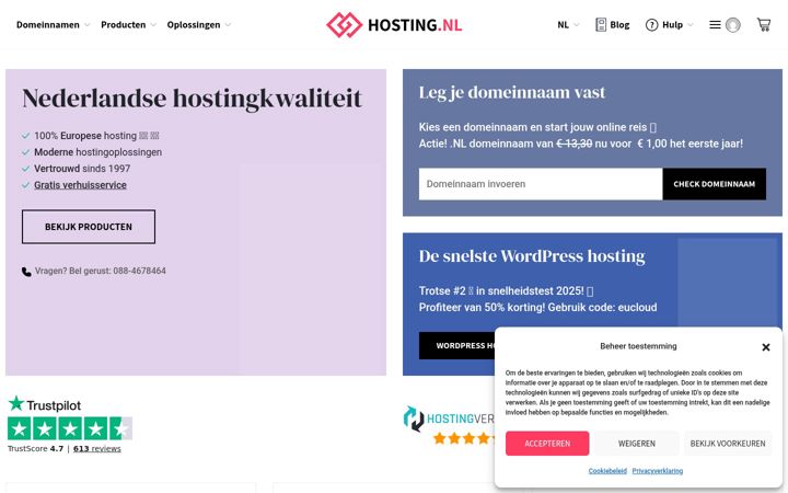 Screenshot of filtermail.nl