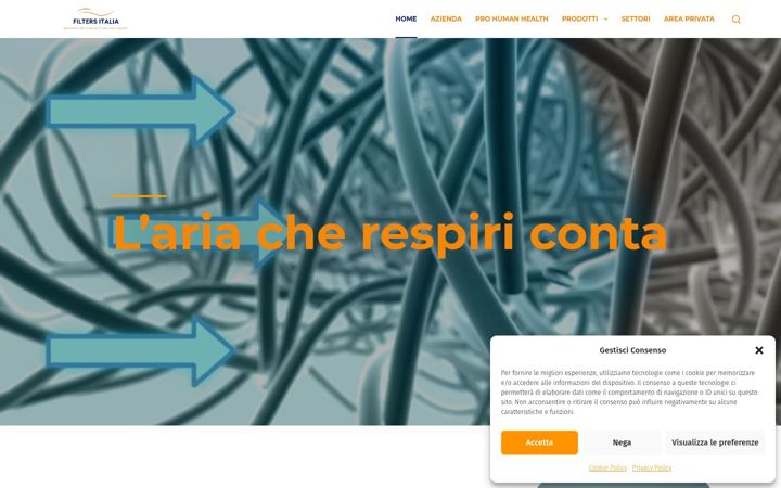 Screenshot of filtersitalia.com