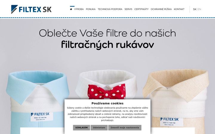 Screenshot of filtex.sk