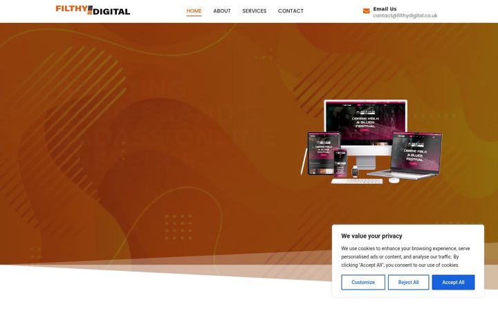 Screenshot of filthydigital.co.uk