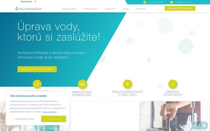 Posnetek zaslona filtranova.sk