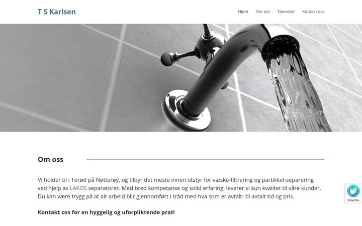 Screenshot of filtrering.no