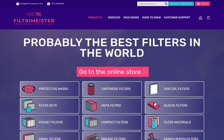 Screenshot of filtrimeister.com