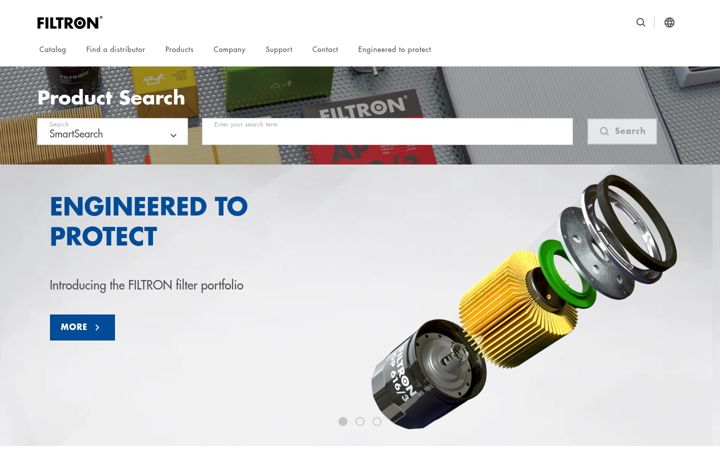 Screenshot of filtron.eu