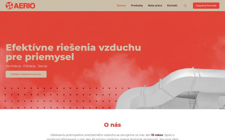 Screenshot of filtroventilacia.sk