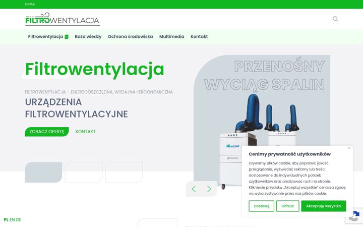 Screenshot of filtrowentylacja.com