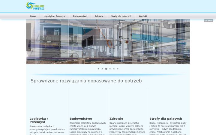 Screenshot of filtrujemypowietrze.pl