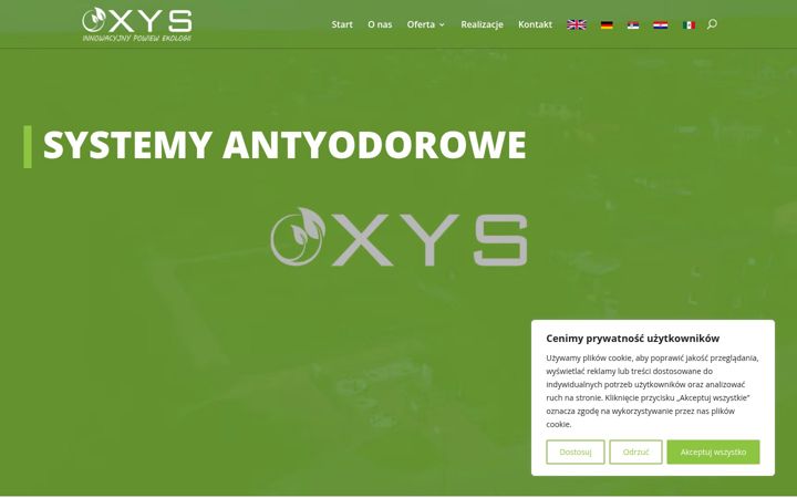 Screenshot of filtryoxys.eu