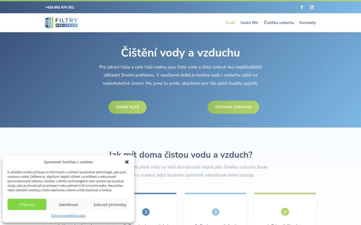 Screenshot of filtryprozdravi.cz