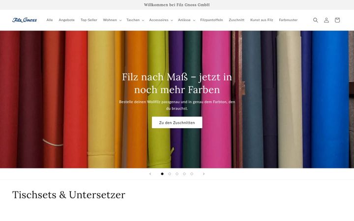 Screenshot of filz-gnoss.eu