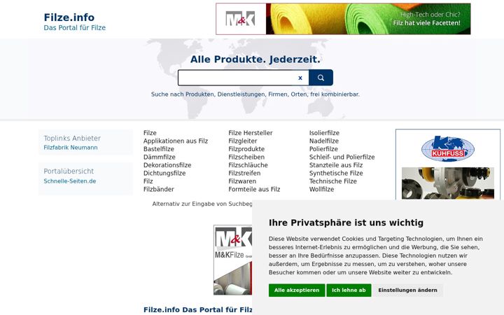 Screenshot of filze.info