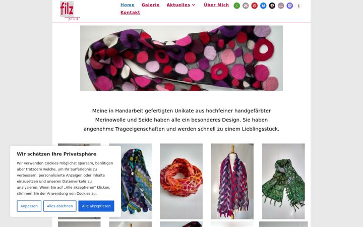 Screenshot of filzplus.de