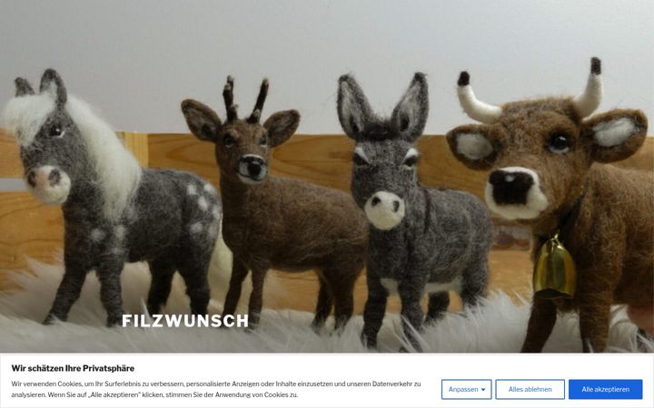 Screenshot of filzwunsch.de