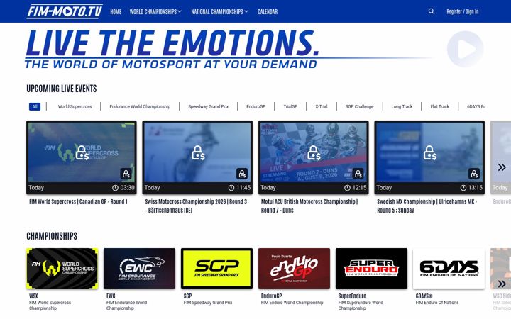 Screenshot of fim-moto.tv