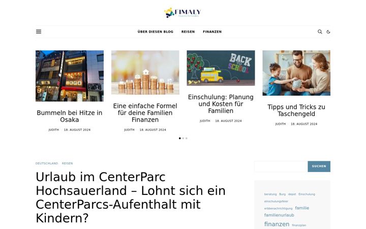 Screenshot of fimaly.de