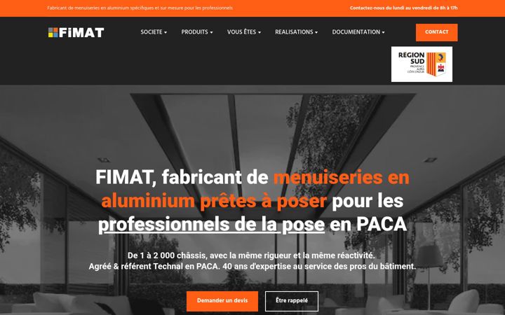 Screenshot of fimatfrance.fr
