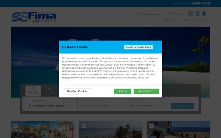 Screenshot ta' fimaviaggieturismo.it