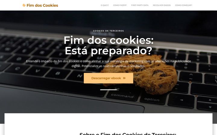 Screenshot of fimdoscookies.com