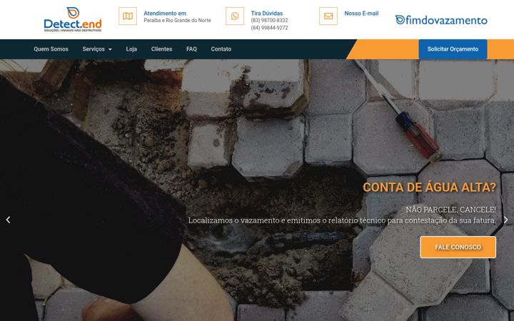 Screenshot ta' fimdovazamento.com.br