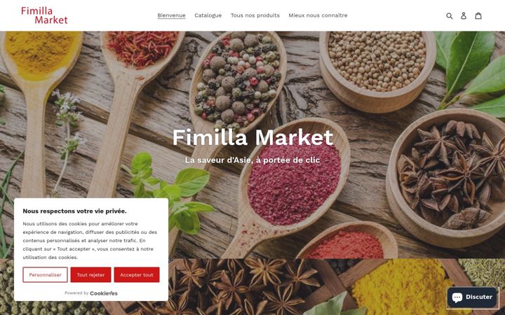 Screenshot of fimilla-market.com