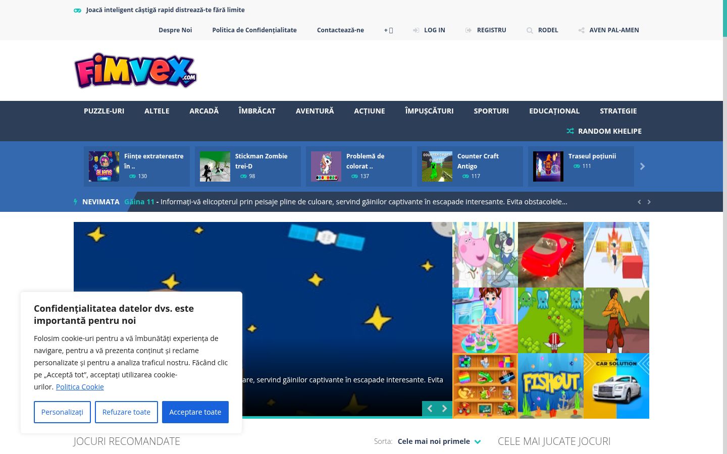 Screenshot des Einwilligungsbanners vor jeglicher Interaktion