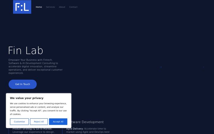 Screenshot of fin-lab.info