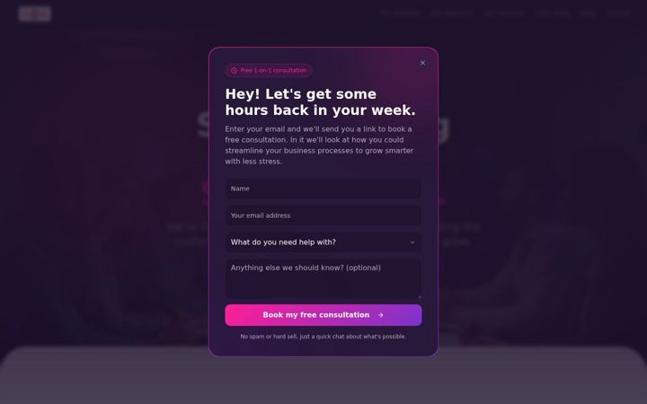 Ekrano kopija fin-link.io