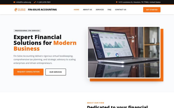 Screenshot of fin-solve.org