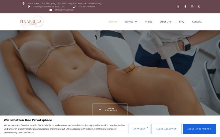 Screenshot of finabella.at