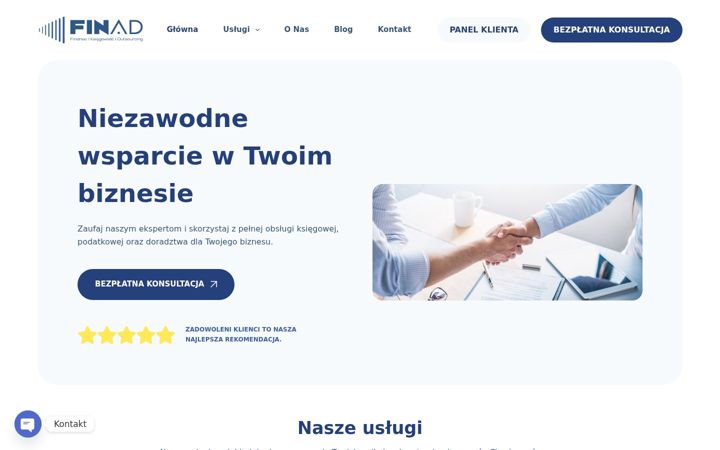 Screenshot of finad.pl
