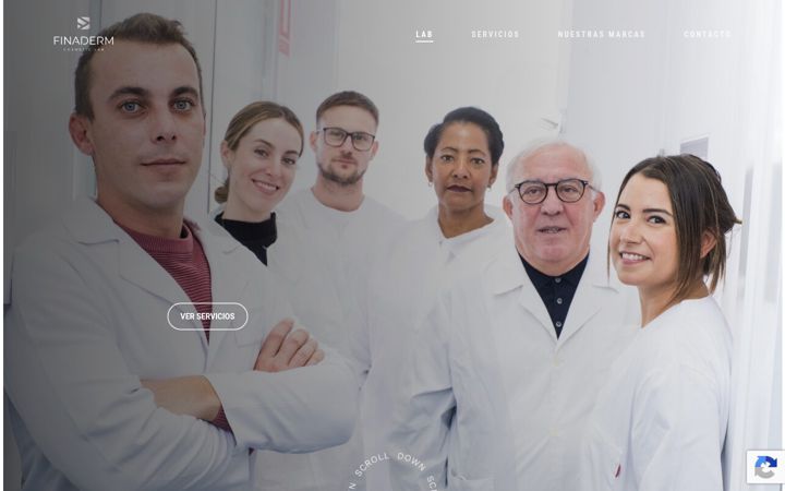 Screenshot of finaderm.es