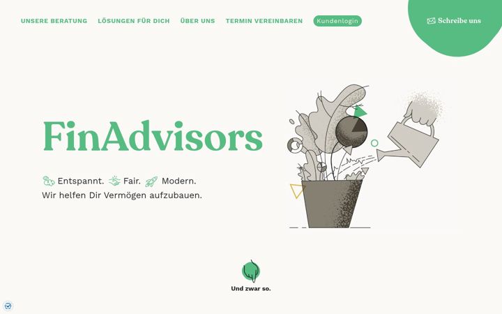 Screenshot of finadvisors.org