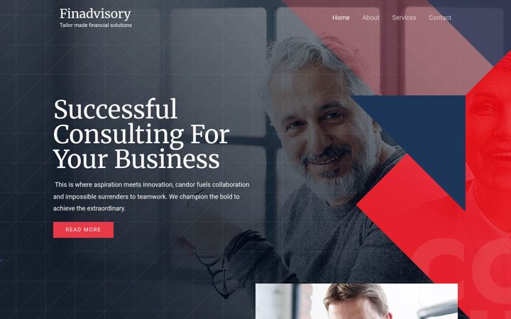 Snímek obrazovky finadvisory.it