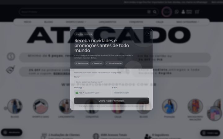 Screenshot of finaflorimportados.com.br