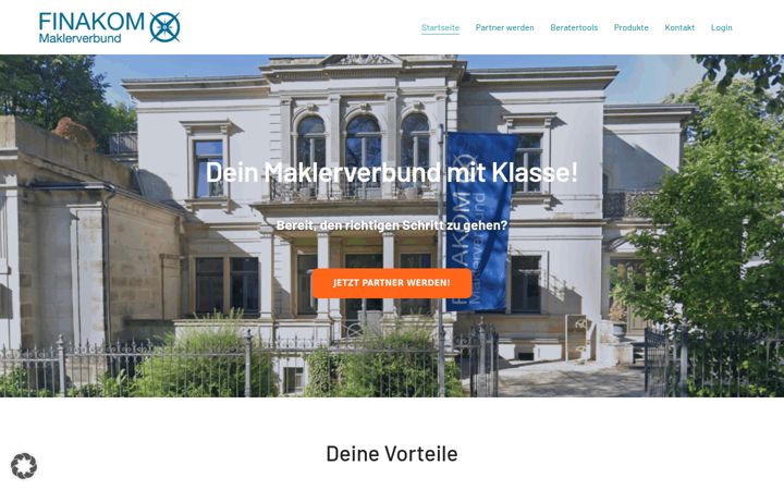 Screenshot of finakom.de