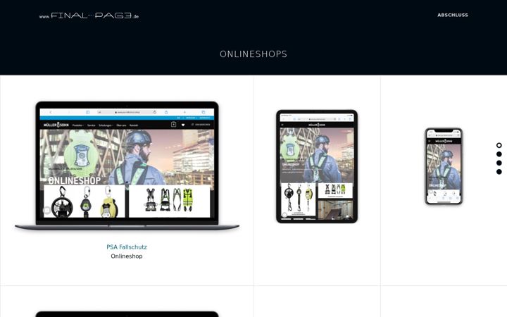 Screenshot of final-page.de