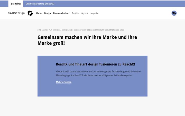 Screenshot of finalart.de