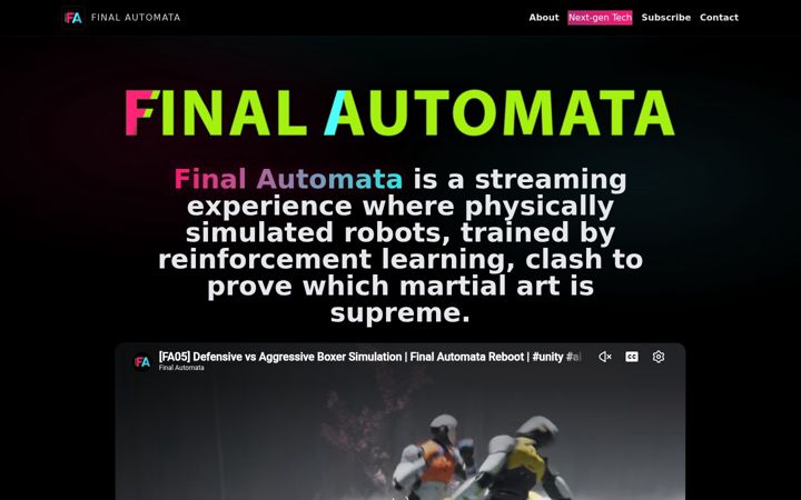 Screenshot of finalautomata.com