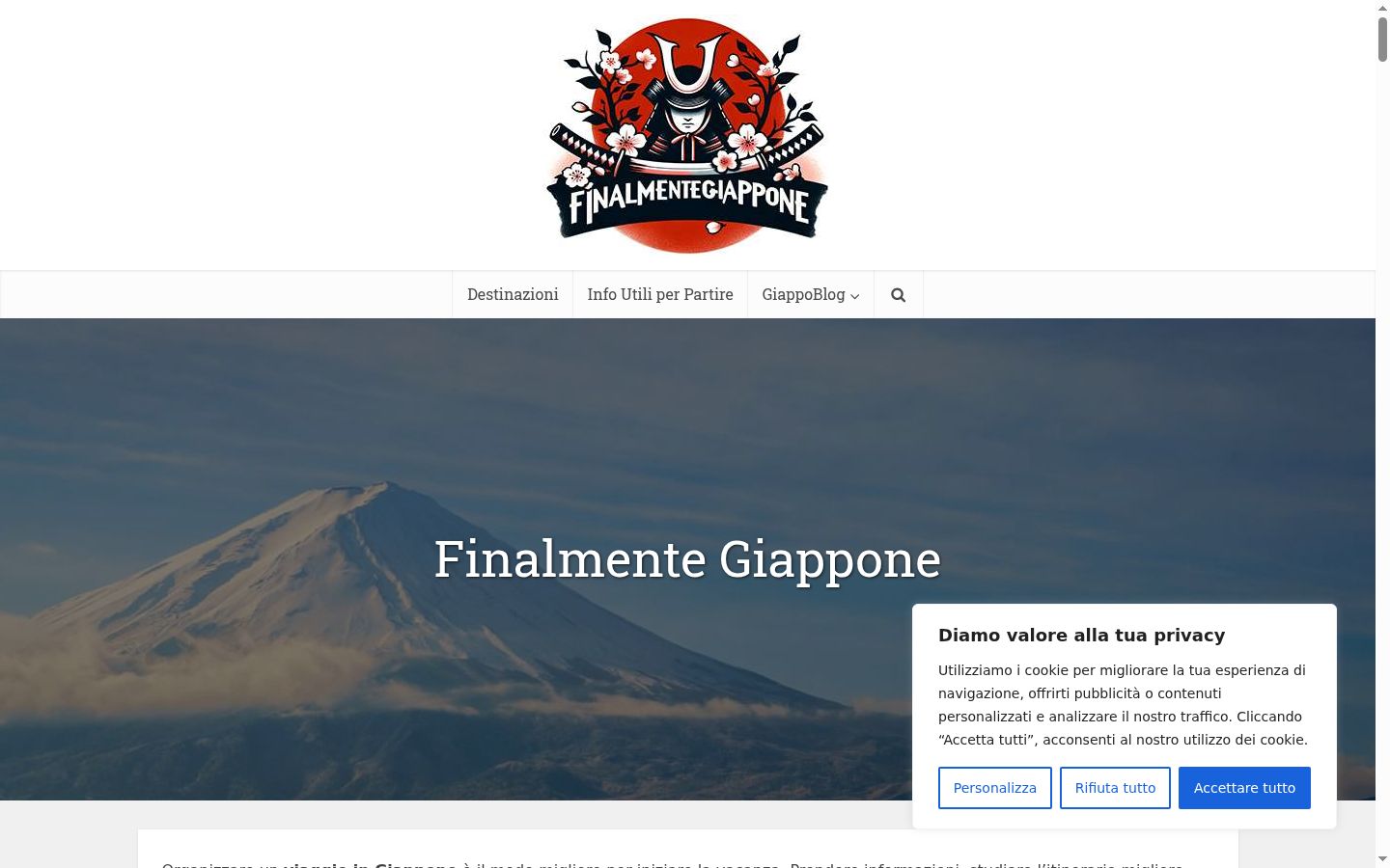 Screenshot tal-banner tal-kunsens muri qabel kwalunkwe interazzjoni