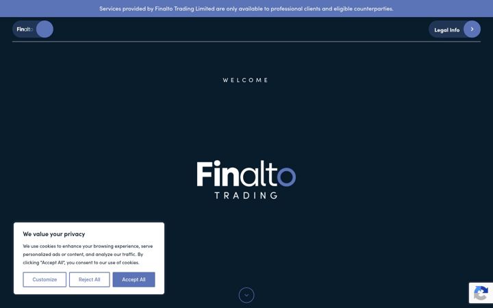 Screenshot of finaltotrading.com