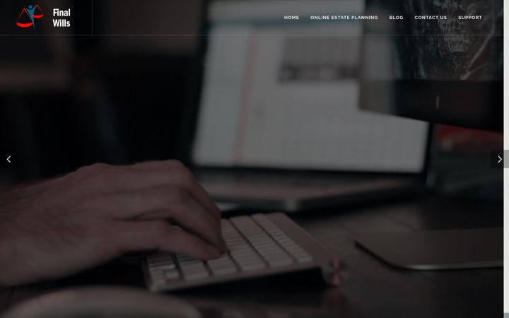 Screenshot of finalwills.com