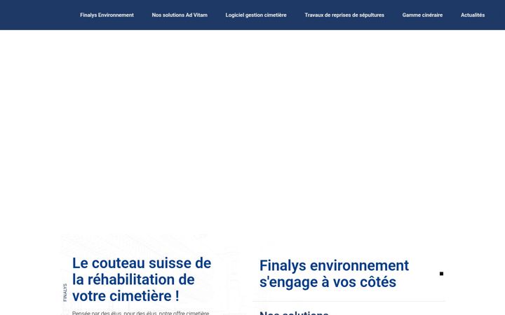 Screenshot of finalys.fr
