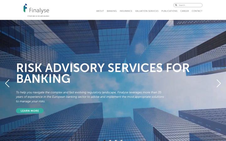 Screenshot of finalyse.com