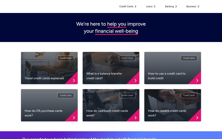 Screenshot of finance.co.uk