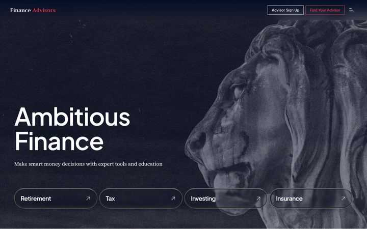 Screenshot of financeadvisors.com