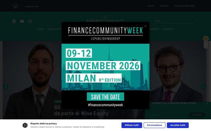 Screenshot ta' financecommunity.it