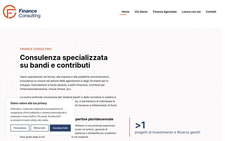 Screenshot of financeconsultingsrl.it