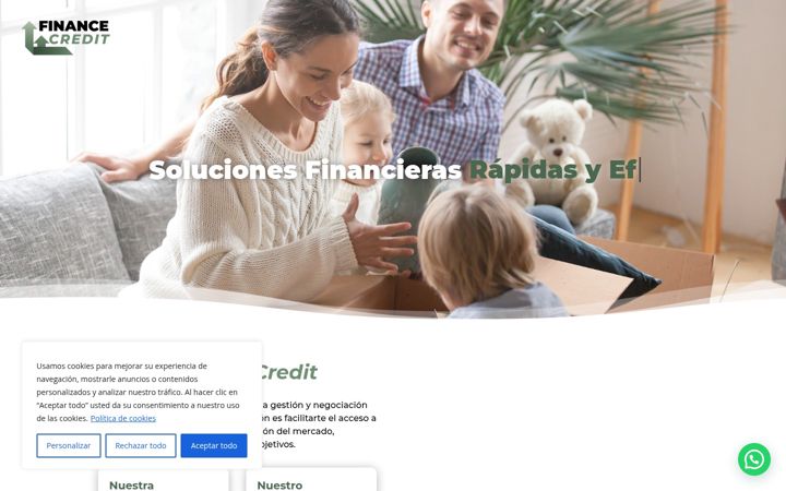Screenshot of financecredit.es